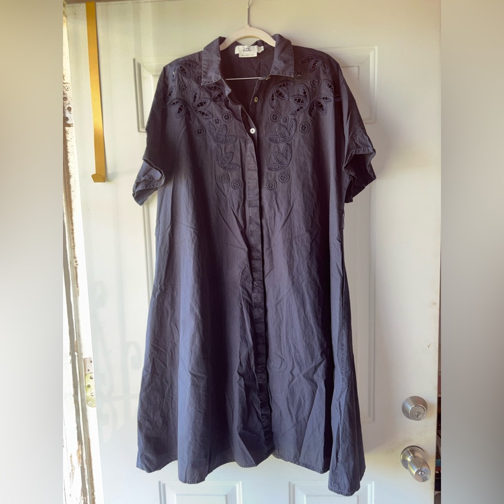 Love, Bonito navy eyelet embroidered dress size 8